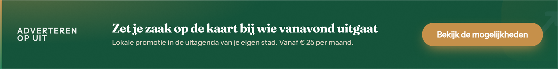 Adverteren op Uit — zet je zaak op de kaart bij wie vanavond uitgaat