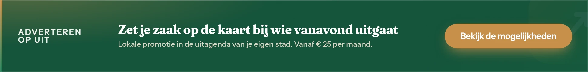 Adverteren op Uit — zet je zaak op de kaart bij wie vanavond uitgaat