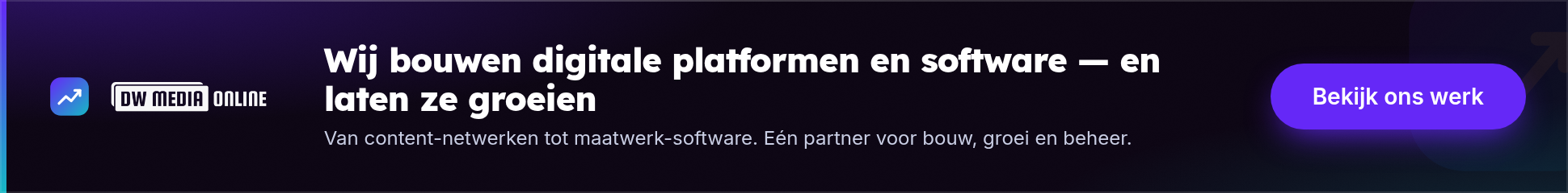 DW Media Online — wij bouwen digitale platformen en software