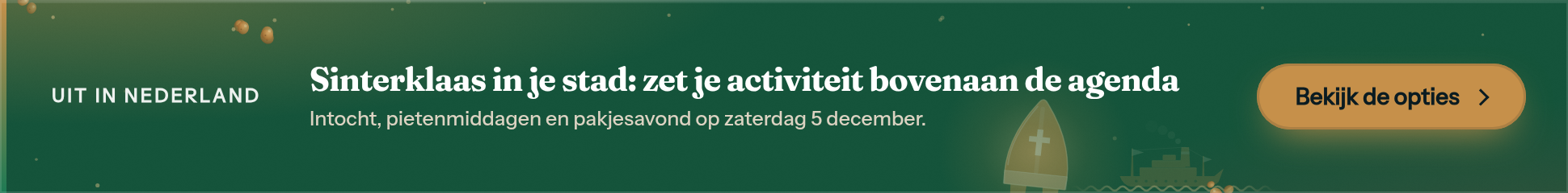 Seizoenscreative Sinterklaas (winkelpromo)